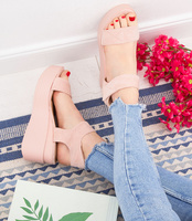 Sandałki damskie Shoesita BE-9012 Różowe