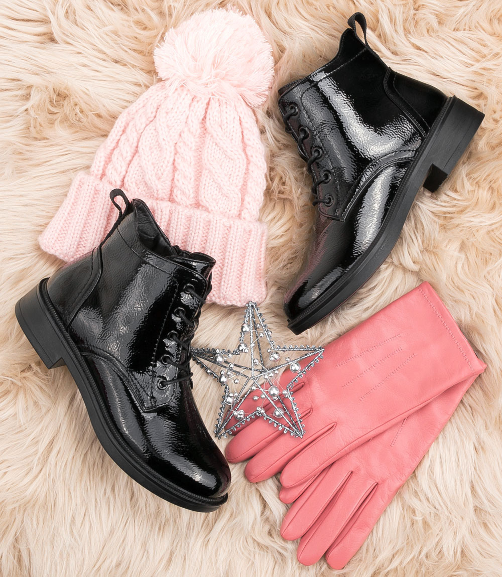 Botki damskie Skotnicki B-3/166 Czarne