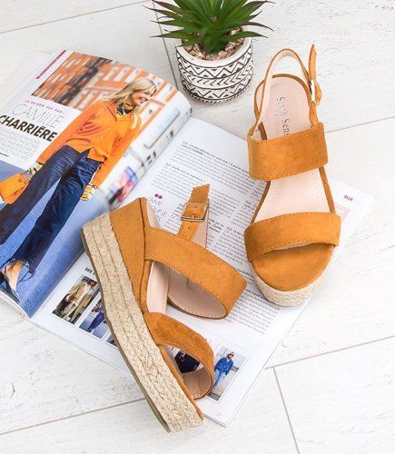 Sandałki damskie Sixth Sens TS-18 Brązowe