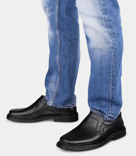 Mokasyny męskie Escott 766 Czarne