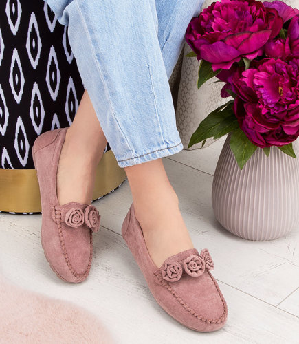 Mokasyny damskie Skotnicki P-3-0582 Różowe