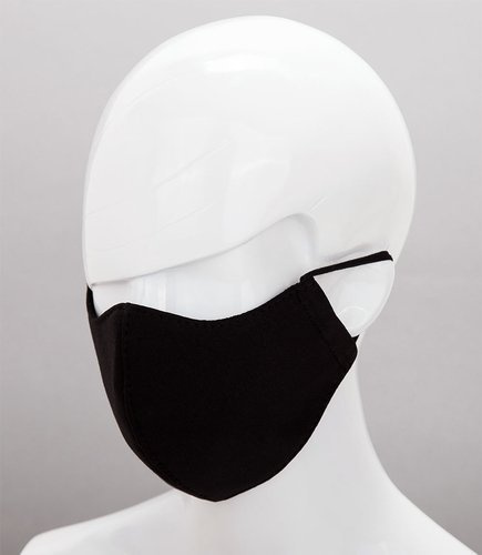 Maseczka ochronna na twarz - Czarna 3 Warstwowa