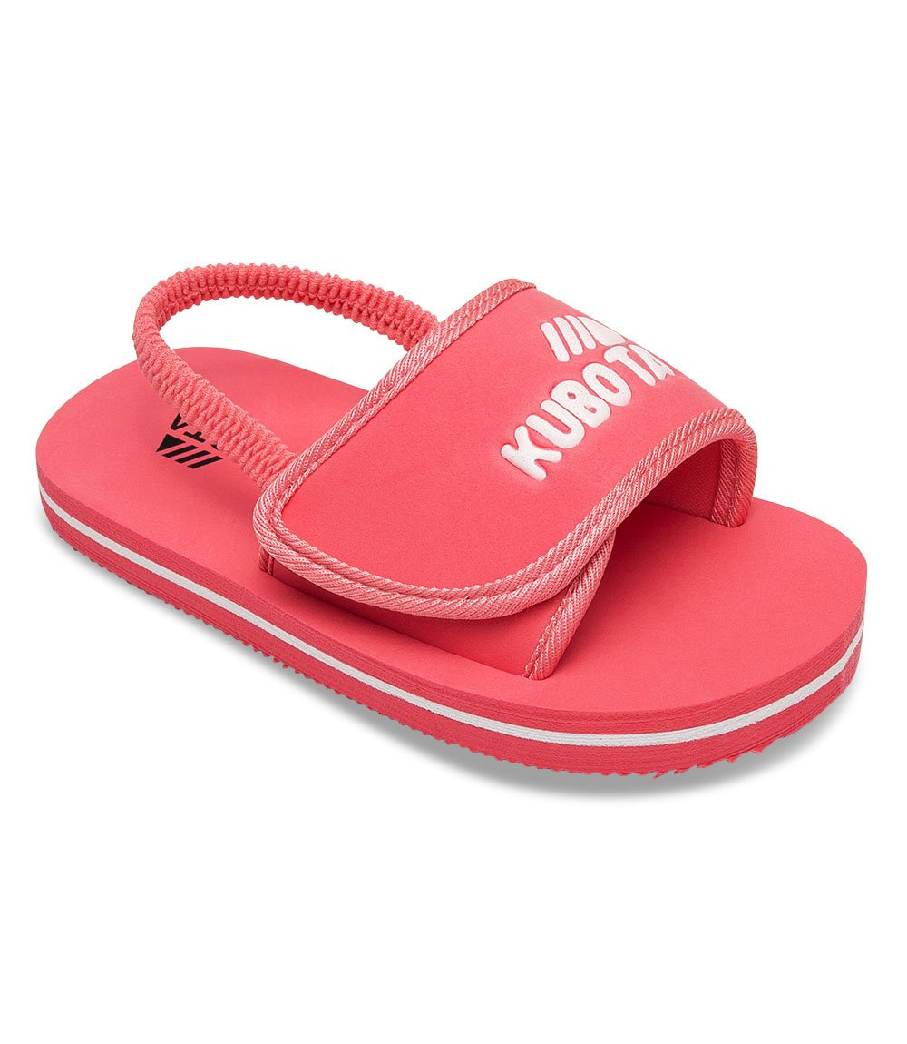 Klapki dziecięce Kubota Rzep Kids Różowe