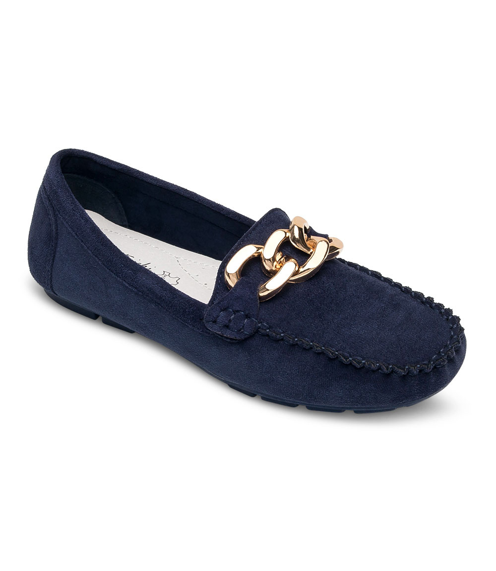 Mokasyny damskie Skotnicki P-3-0581 Granatowe