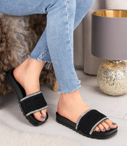 Klapki damskie Sixth Sens H13 Czarne