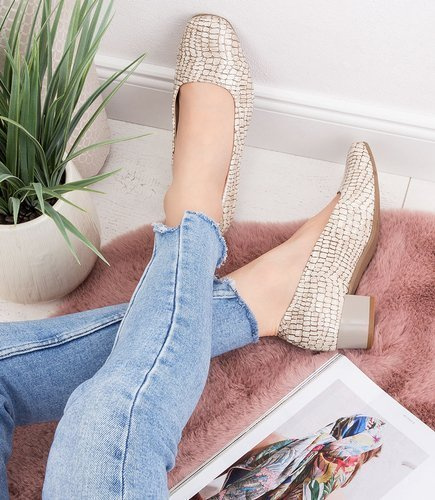 Czółenka Pesco 2101 Beżowe