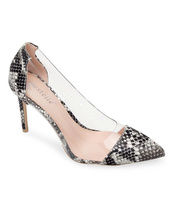 Czółenka damskie Bestelle B1639-47 Skóra Węża