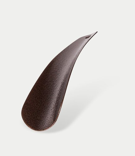 Metalowa łyżka do butów 15 cm Brązowa