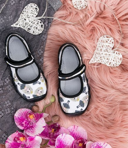 Tenisówki dziecięce Befado 109P228 Biało-Czarne