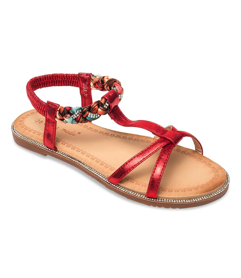 Sandałki damskie Super Mode 1991 Czerwone