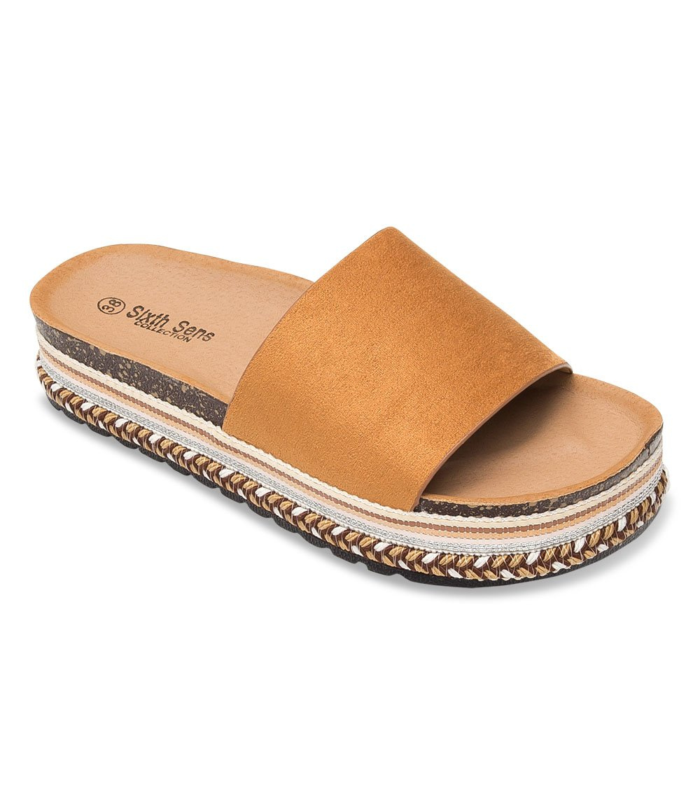 Klapki damskie Sixth Sens H92 Brązowe