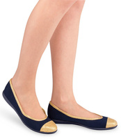 Balerinki damskie Befado 309Q023 Granatowe